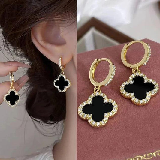 Korean Luxurious Stone Zirconia Gold Earring3