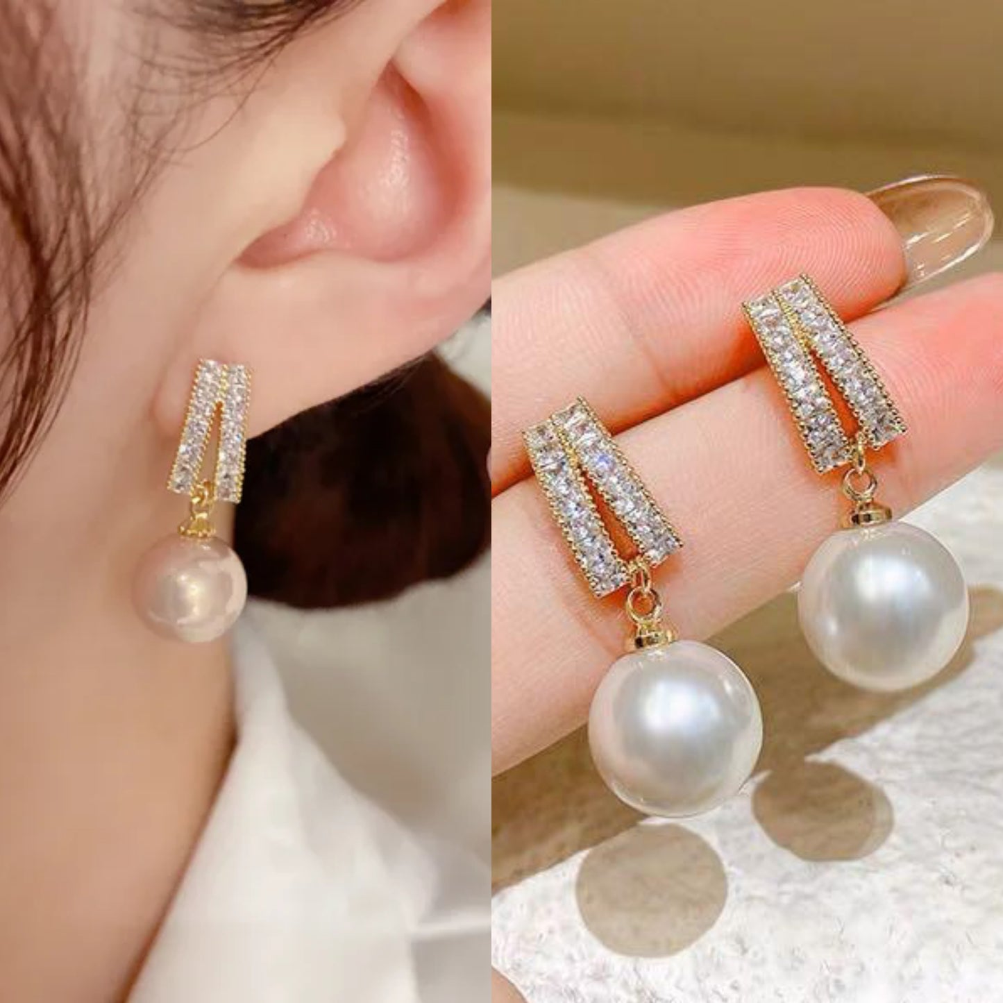 Korean zirconia beautiful Earring