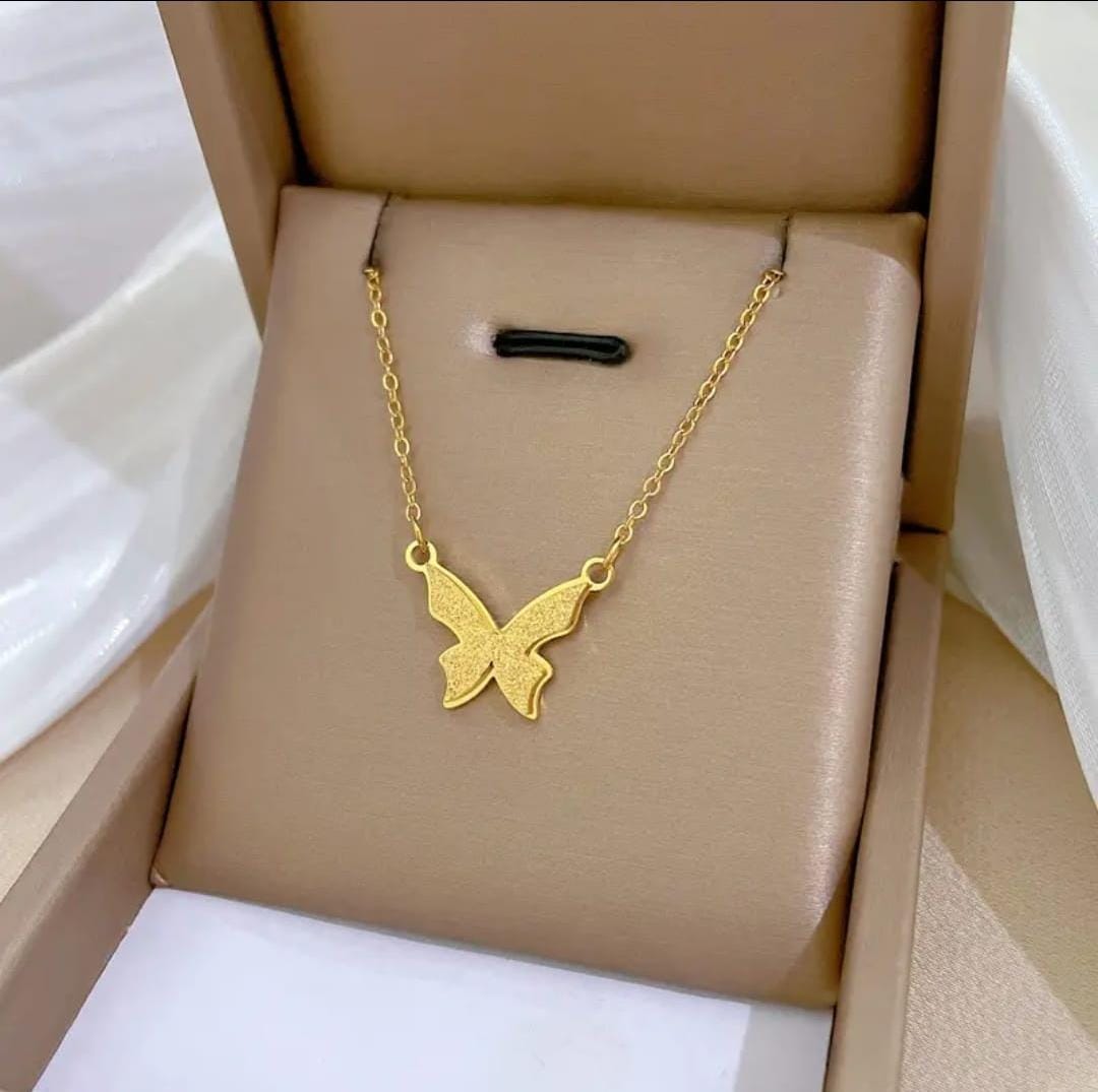 korean Gold Anti Tarnish Butterfly 🦋 Pendant