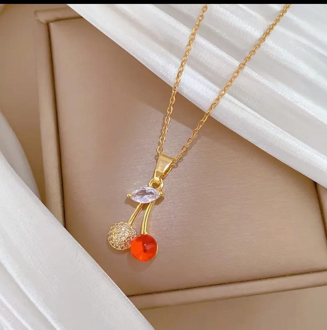 Korean beautiful Anti Tarnish dimaond Pendant