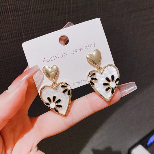 korean Heart Shape Cute Earring
