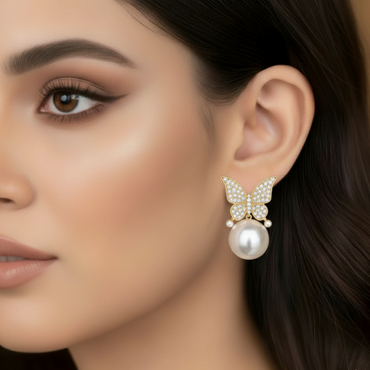 Korean Peal white Earring