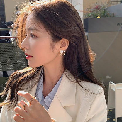 Korean trendy pearl Earring