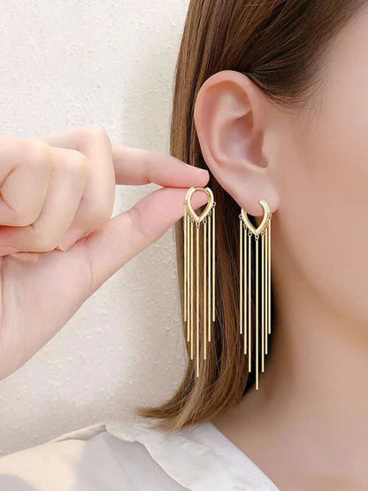 korean long beautiful earring