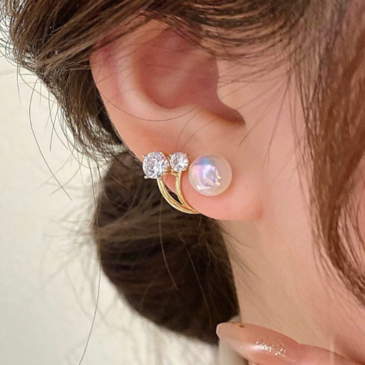 Korean Luxurious Cute Stud Zirconia Earring