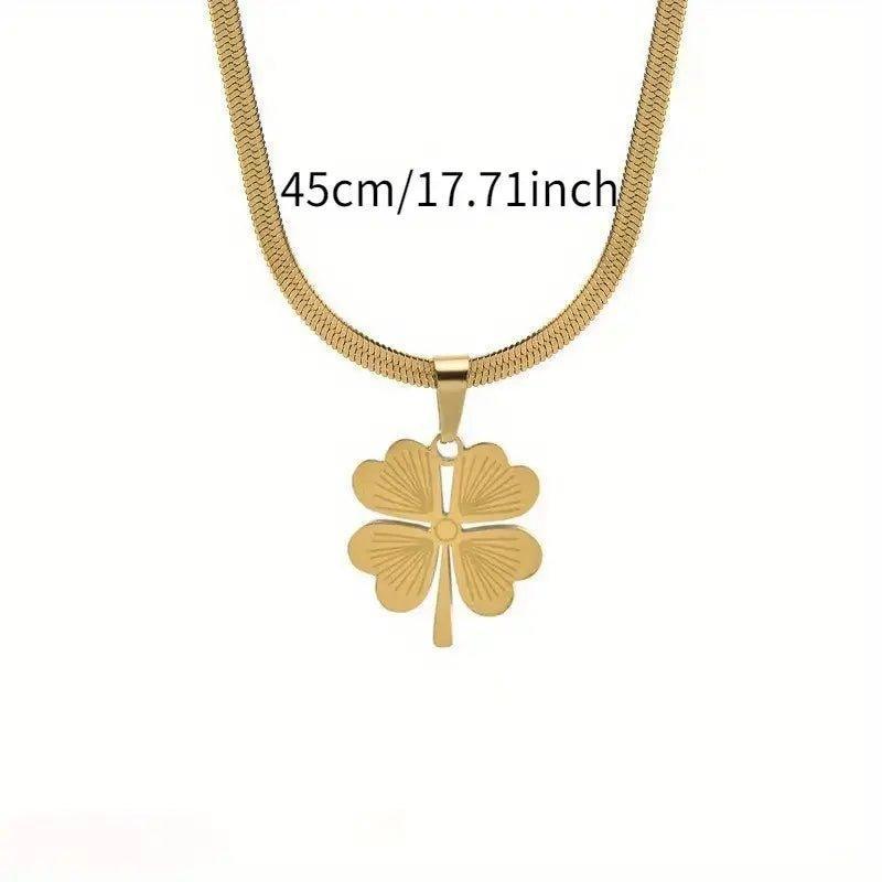 Korean Premium Flower Pendant Necklace