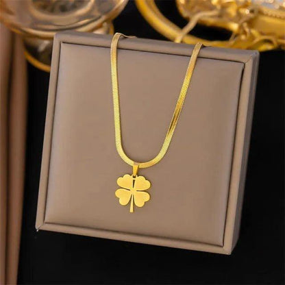 Korean Premium Flower Pendant Necklace