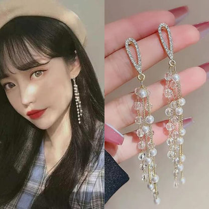 korean Luxury cute long earring
