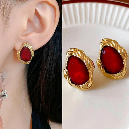 Korean red beautiful Earring