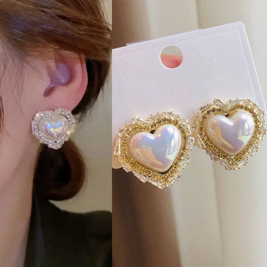 Korean heart shape luxurious Earring