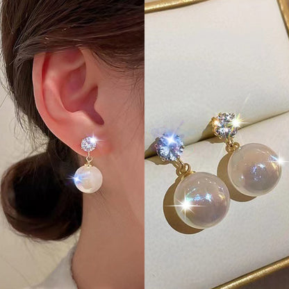 Korean cute Pearl stone Earring