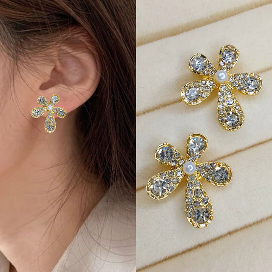 Korean beautiful Diamond stones Earring