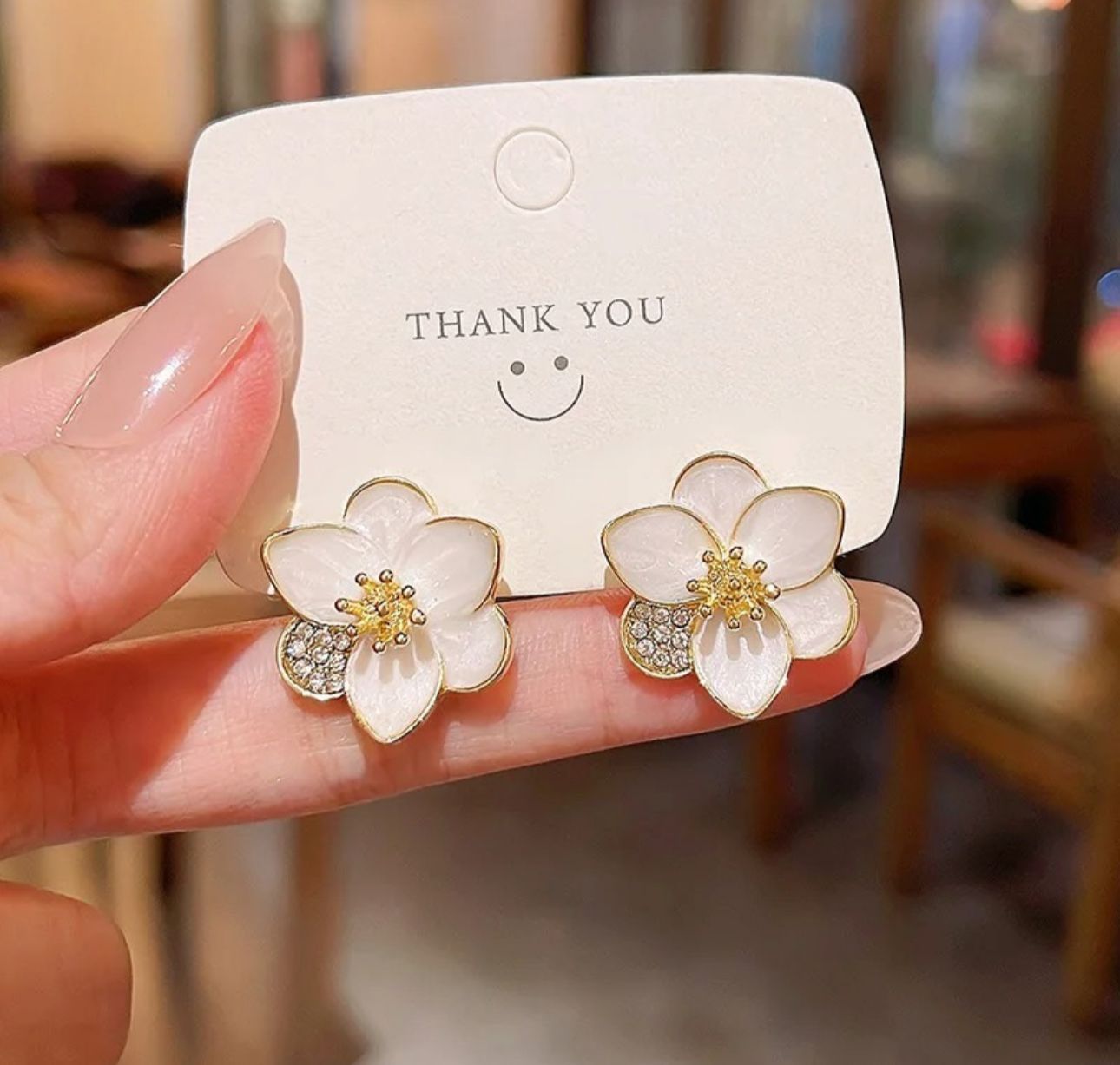 Korean Flower cute Earring