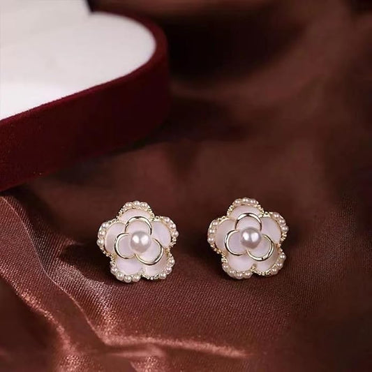 Korean Beautiful Flower Zircon Stone beautiful Earrings...