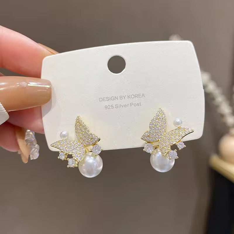 Korean Peal white Earring