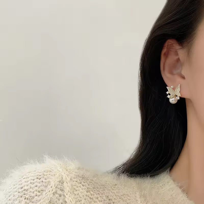 Korean Peal white Earring
