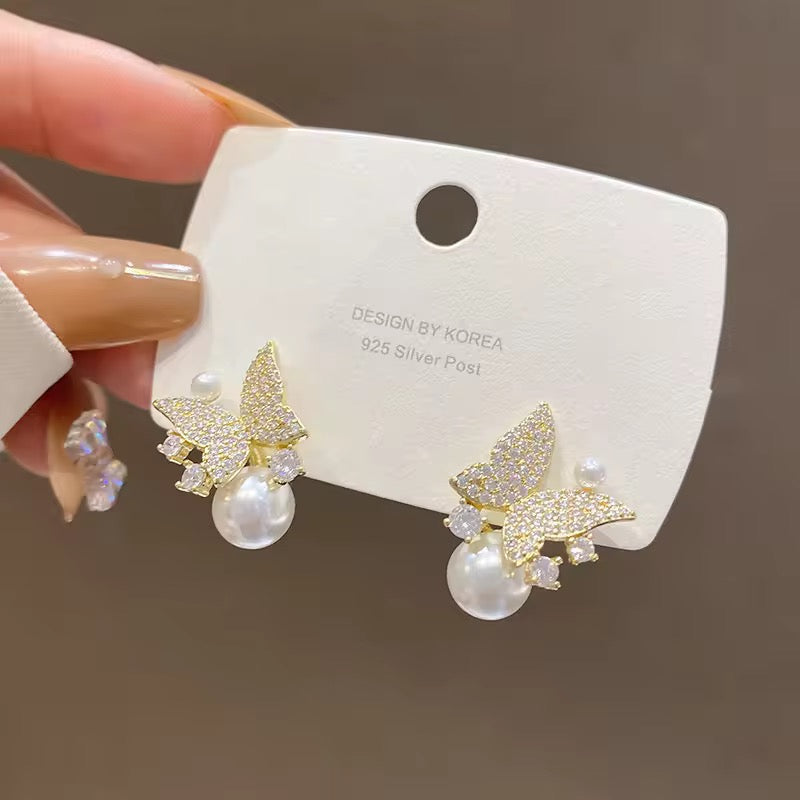Korean Peal white Earring