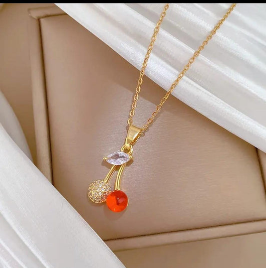 Korean beautiful Anti Tarnish dimaond Pendant