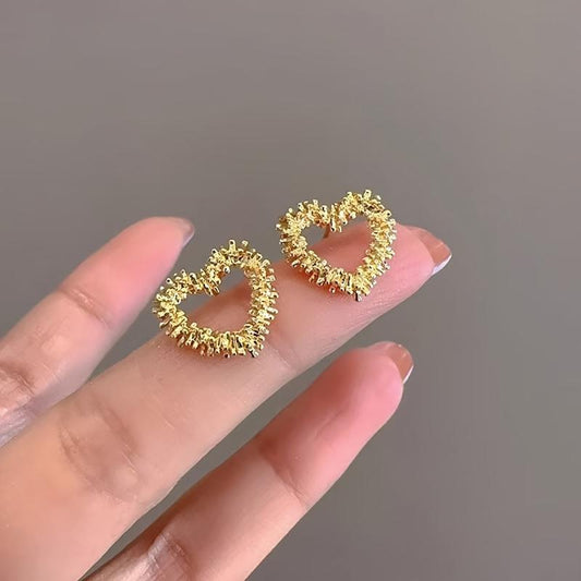 Korean cute heart earring