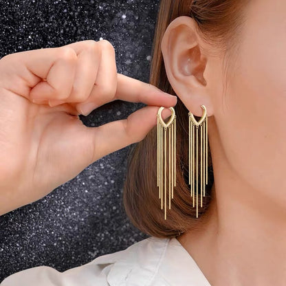 korean long beautiful earring
