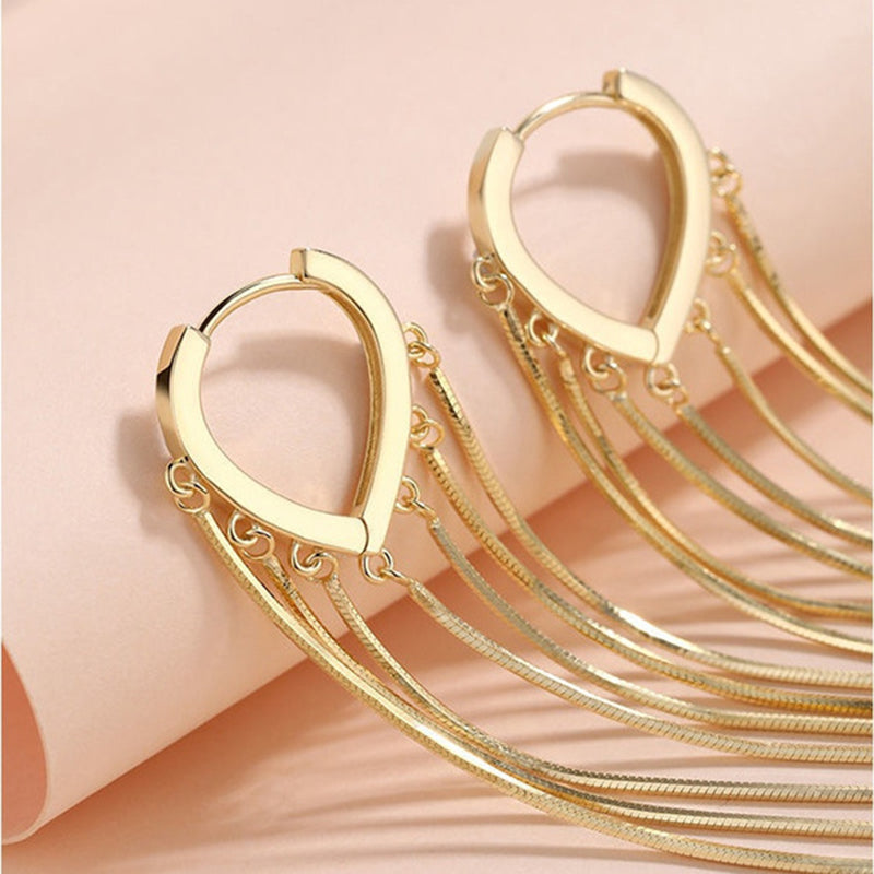 korean long beautiful earring