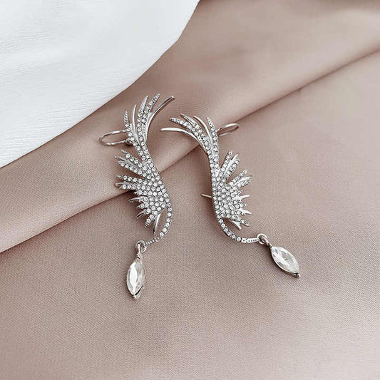 korean Luxurious wings diamond earring3