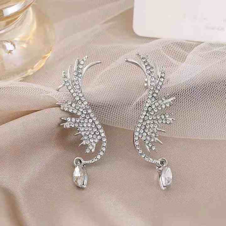 korean Luxurious wings diamond earring3