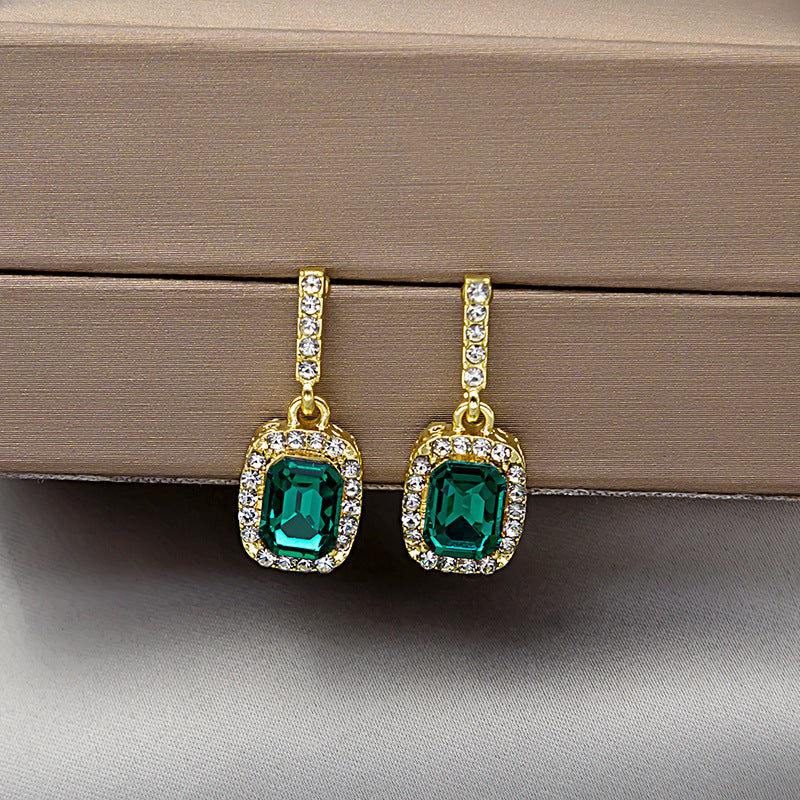 Korean Green Diamond Earring