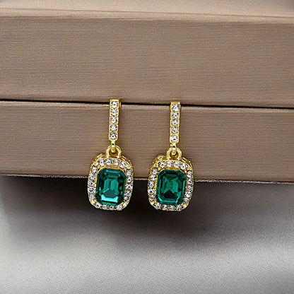 Korean Green Diamond Earring