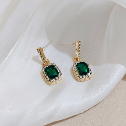 Korean Green Diamond Earring