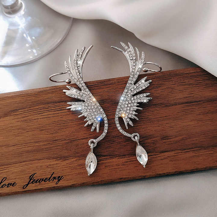 korean Luxurious wings diamond earring3