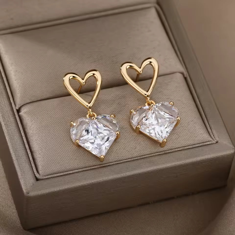 Korean Crystal stonr Earring