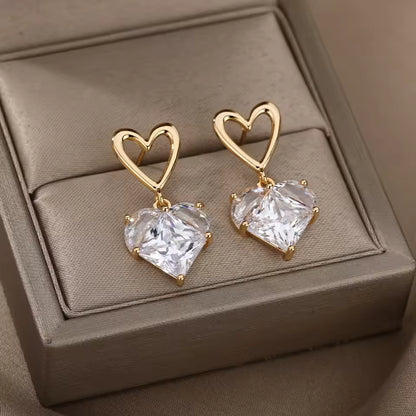 Korean Crystal stonr Earring