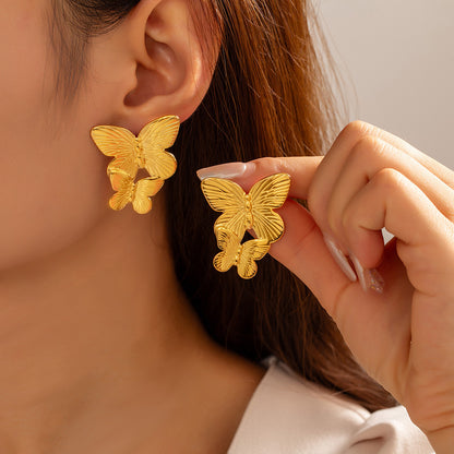 korean gold anti-tarnish Earring