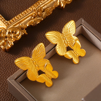 korean gold anti-tarnish Earring