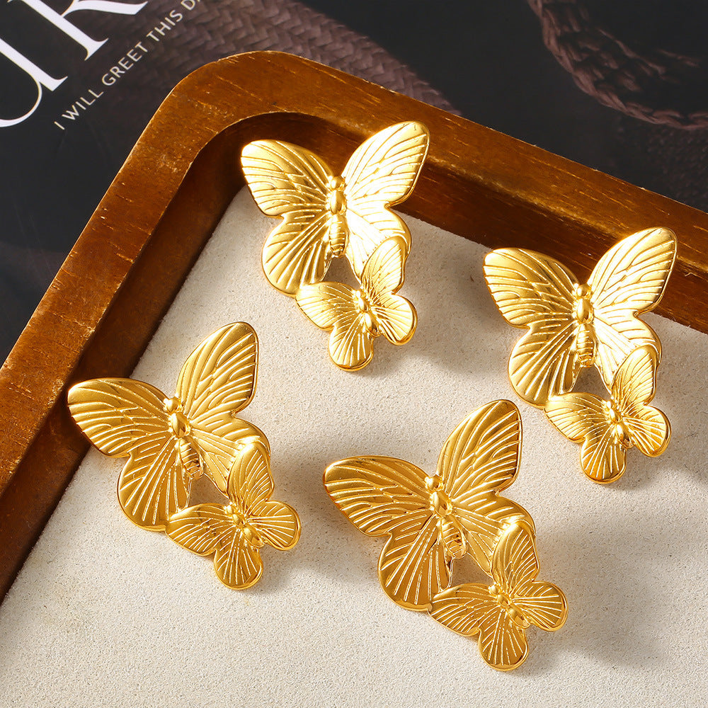 korean gold anti-tarnish Earring