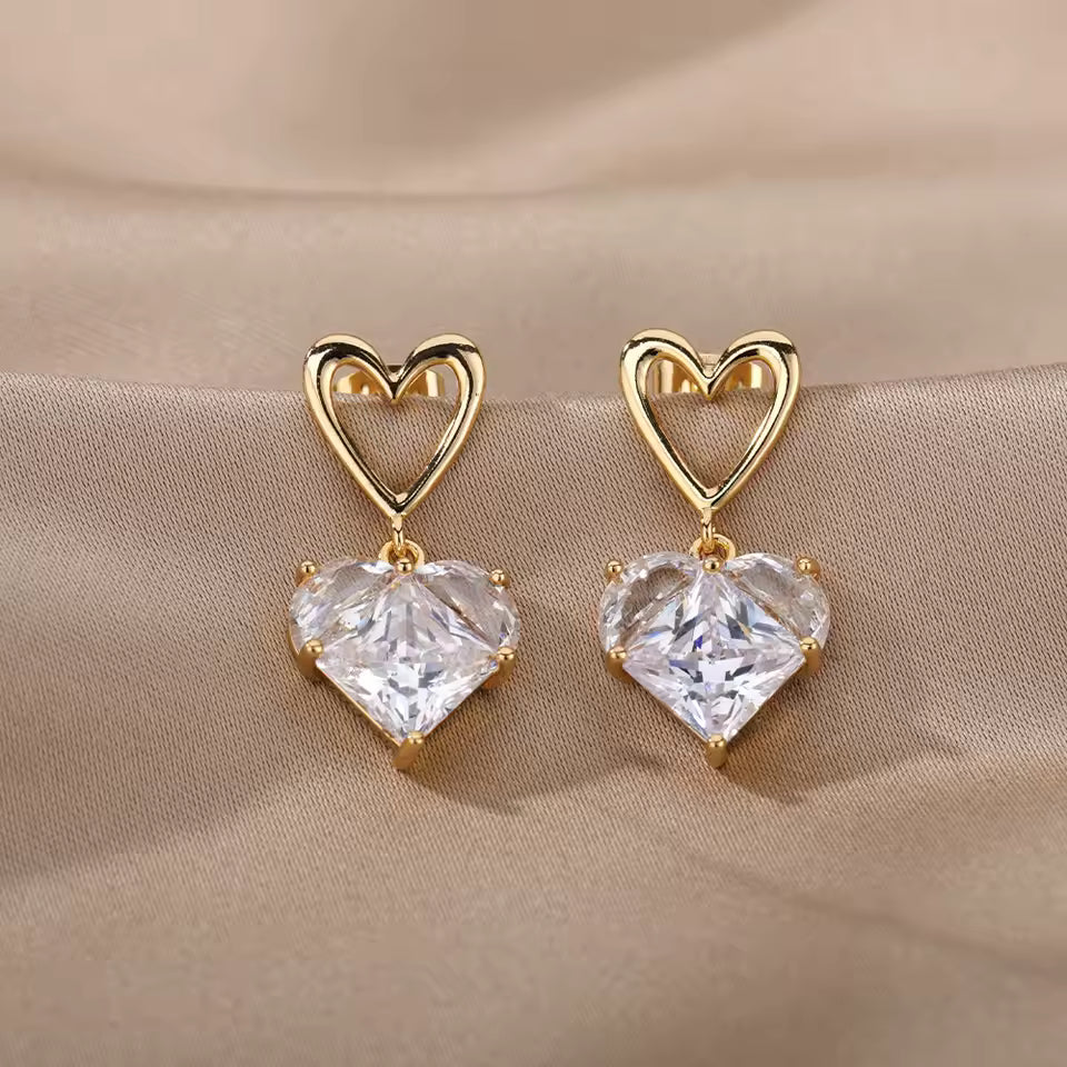 Korean Crystal stonr Earring