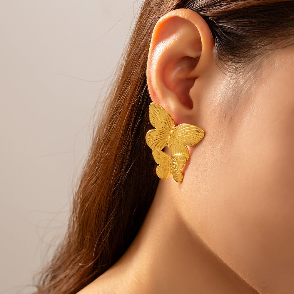 korean gold anti-tarnish Earring