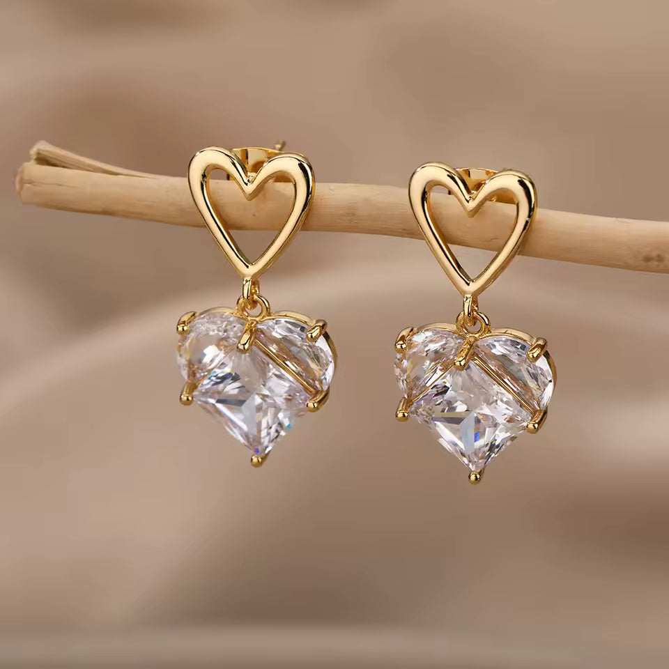 Korean Crystal stonr Earring