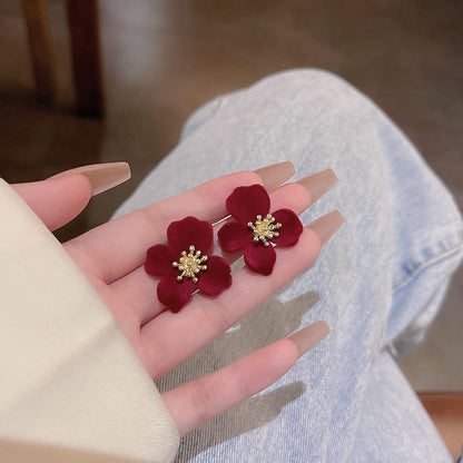 Korean Flower Beautiful Earring