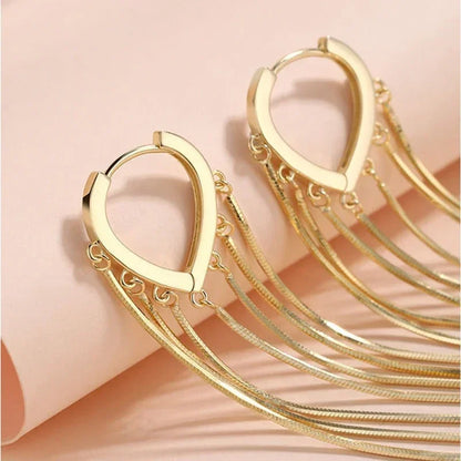 korean long beautiful earring