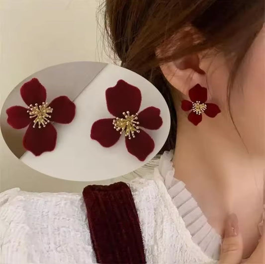 Korean Flower Beautiful Earring