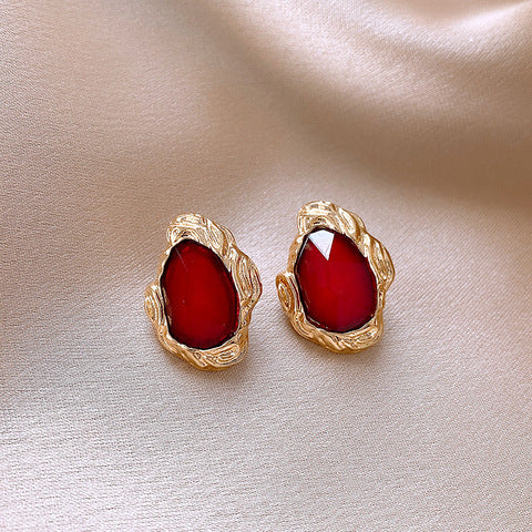 Korean red beautiful Earring