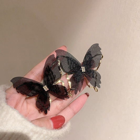 Korean beautiful black Butterfly 🦋 Earring