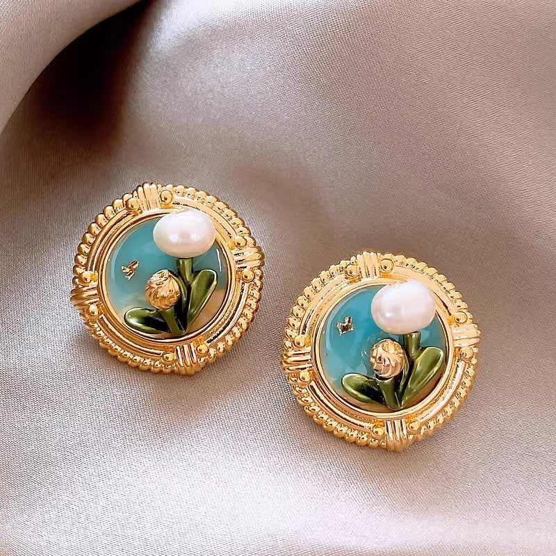 Korean unique luxurious earring