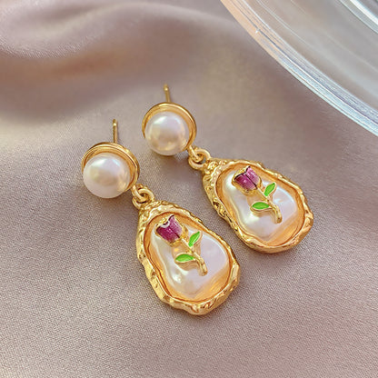 Korean flower Luxurious Earring