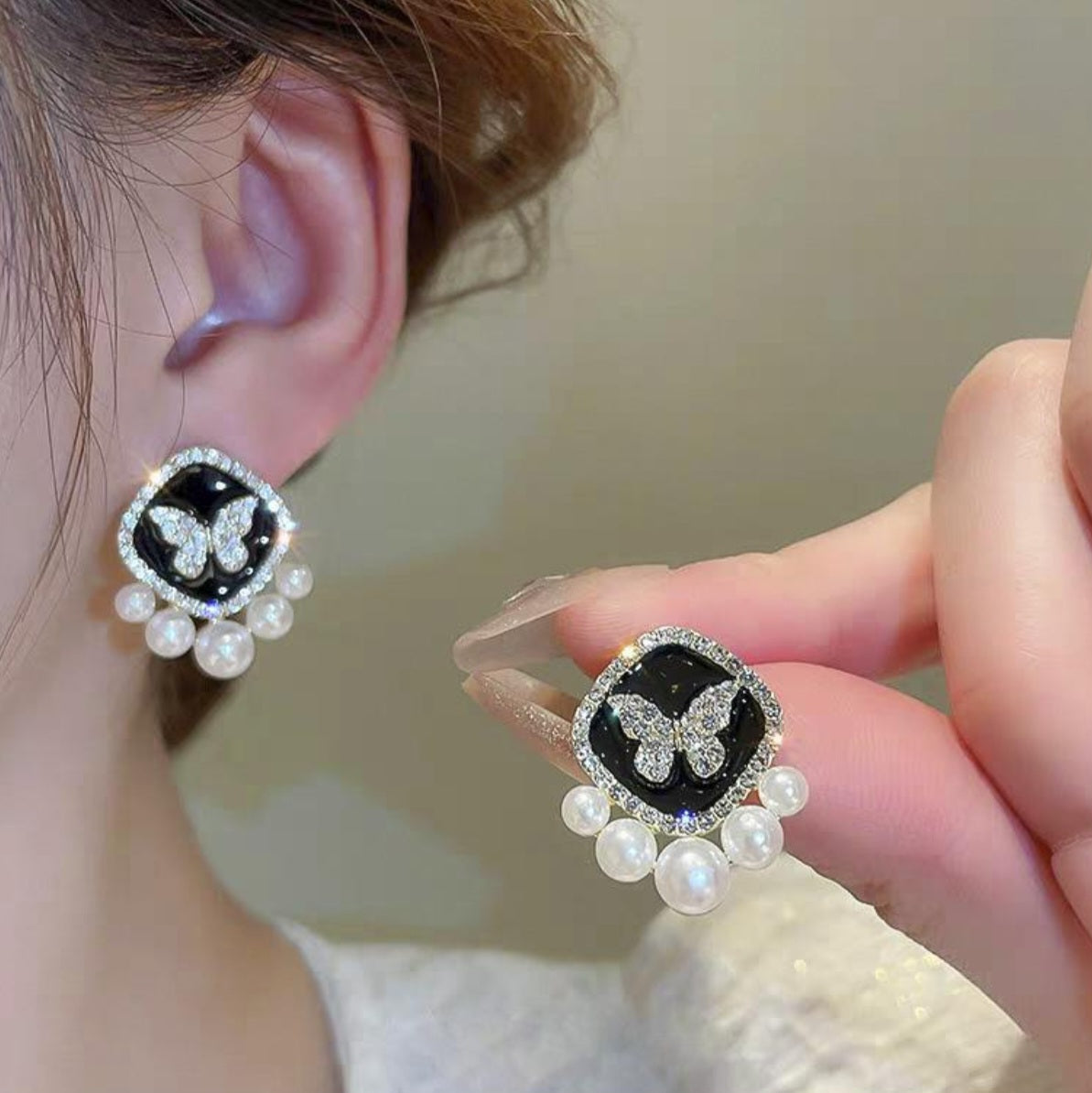 Korean Luxurious Butterfly Earring