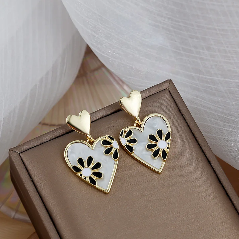 korean Heart Shape Cute Earring