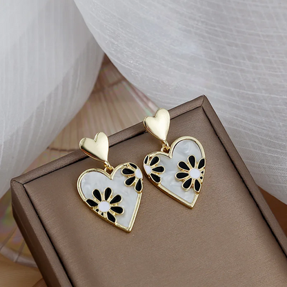 korean Heart Shape Cute Earring