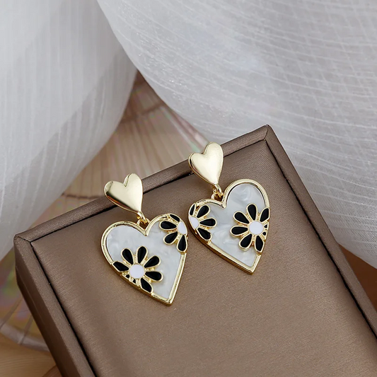 korean Heart Shape Cute Earring